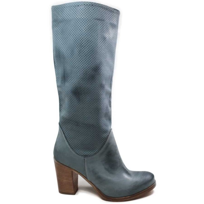 High Boots with Heel 'DELIA/F' - Jeans