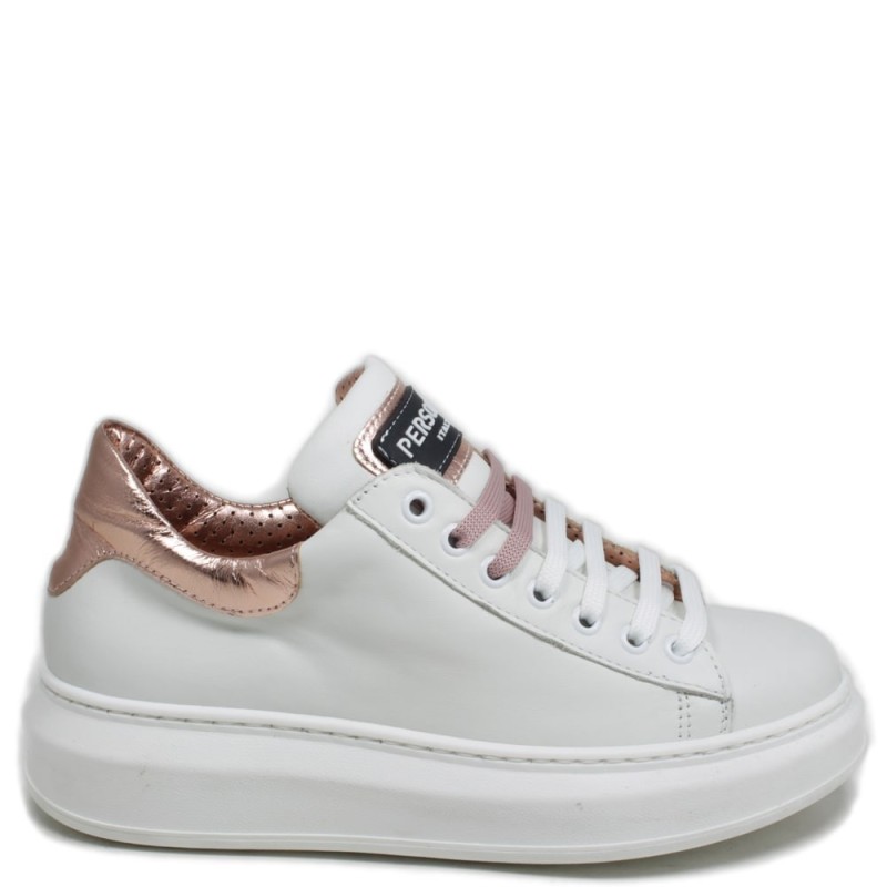 Sneakers Lace-up Oversized 'BIG' - White/Copper