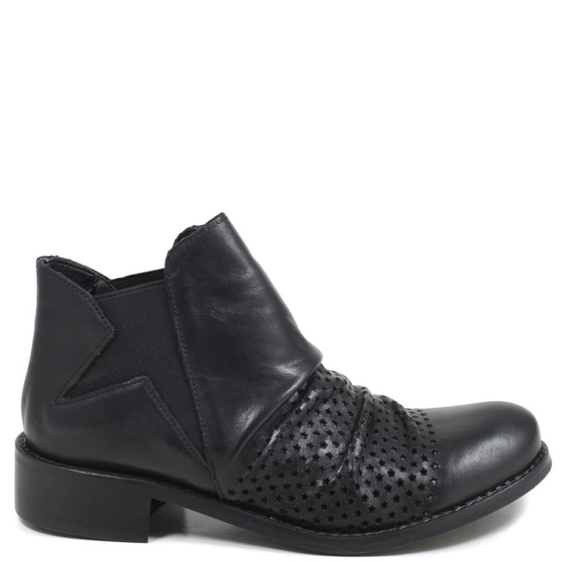 Chelsea Boots Perforated Spring Summer '606' - Black