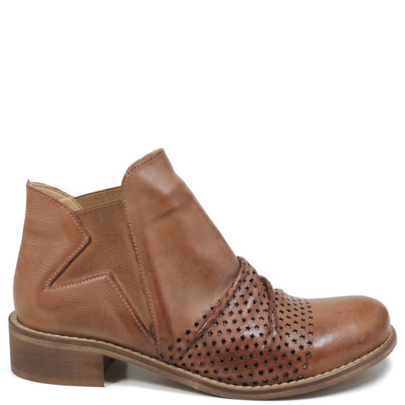 Chelsea Boots Perforated Spring Summer '606' - Tan