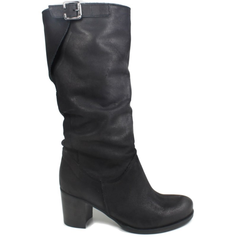 Boots with mid Heel 'BEA' - Black