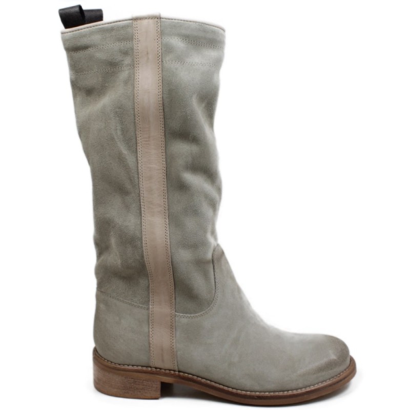 Summer Suede Boots '309' - Taupe