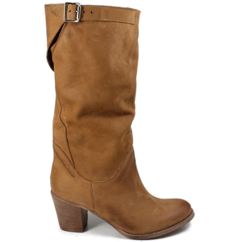 Heeled Boots Spring Summer '50/M' - Tan