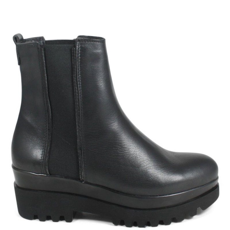 Chelese Boots with Wedge '108/Z' - Black