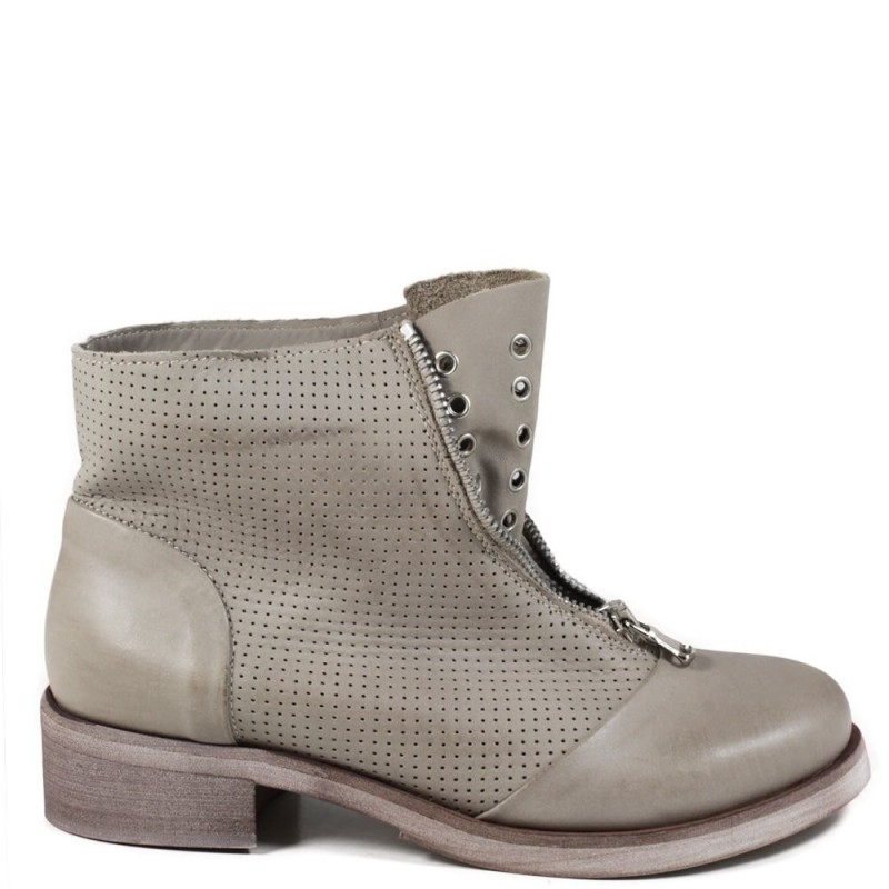 Low Boots with zipper "4009" - Taupe