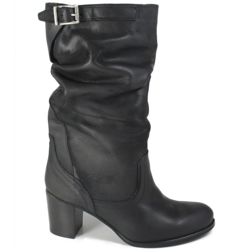 Boots with Heel Spring Summer '71/M' - Black