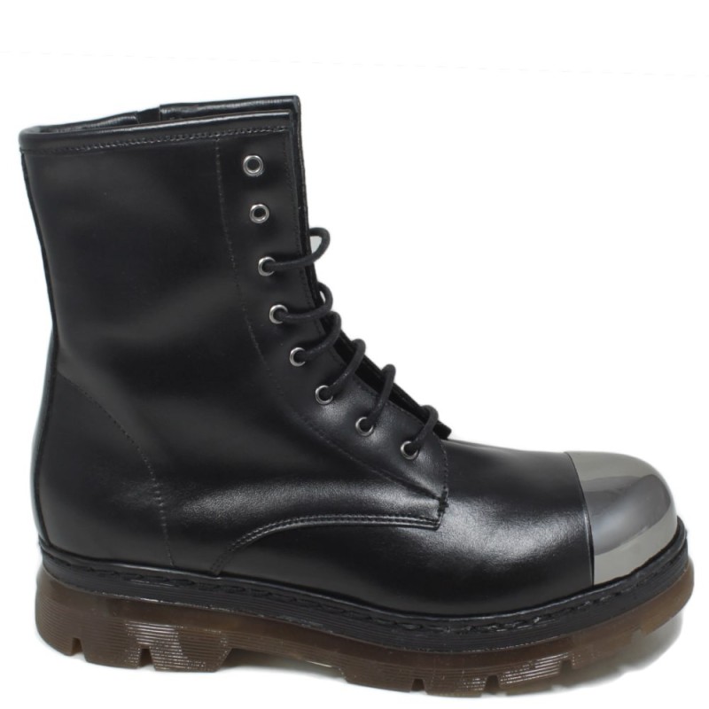 Military Boots Metal Tip 'S413' - Black