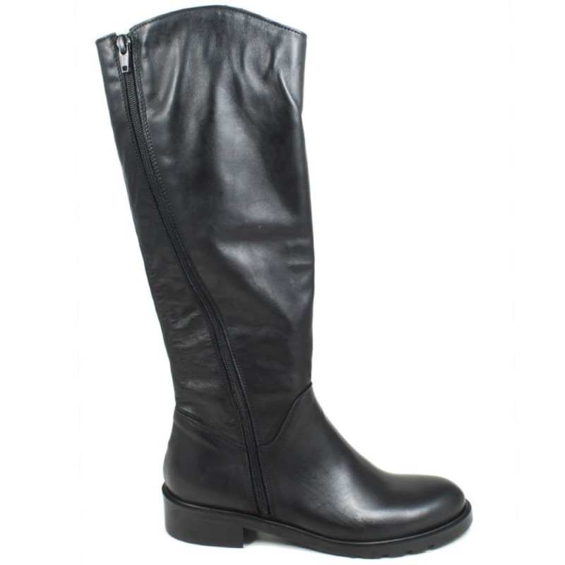 Riding Boots with zipper "ST10" - Black